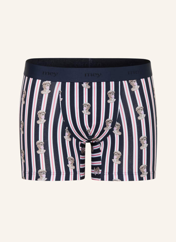 mey Boxer shorts series MARBLE MUSE DARK BLUE / PINK / WHITE