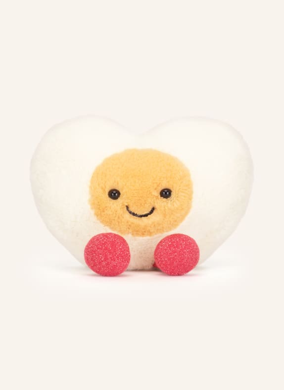 Jellycat Plush toy AMUSEABLE HEART BOILED EGG WHITE / PINK / YELLOW