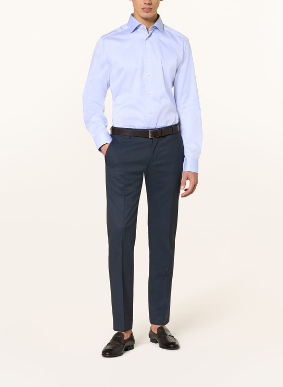 ETON Slim fit overhemd met extra lange mouwen LICHTBLAUW