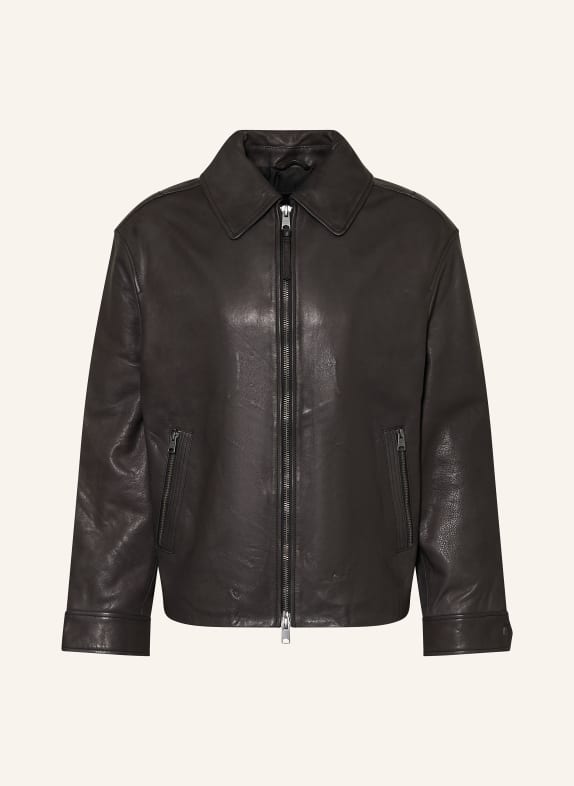 ALLSAINTS Lederjacke GARRISON SCHWARZ