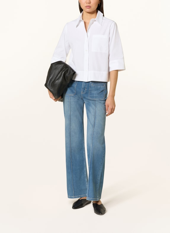 someday Overhemdblouse ZARBA BOLD met 3/4-mouwen WIT