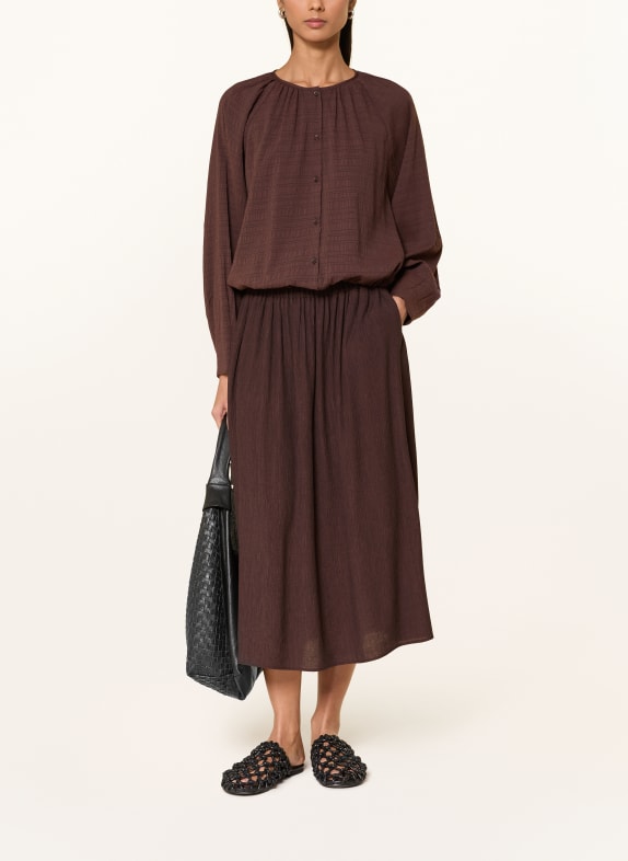OPUS Bluse FIRENE MØRKEBRUN