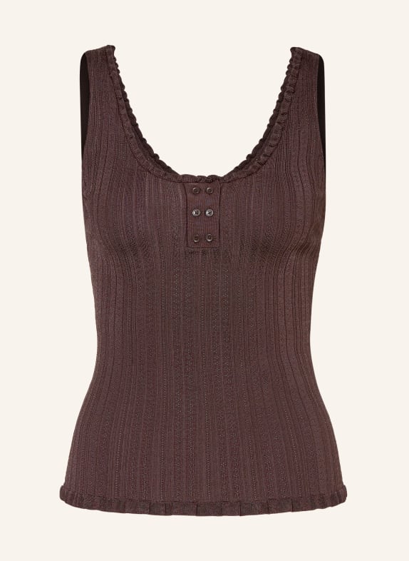 CLAUDIE PIERLOT Stricktop DUNKELBRAUN