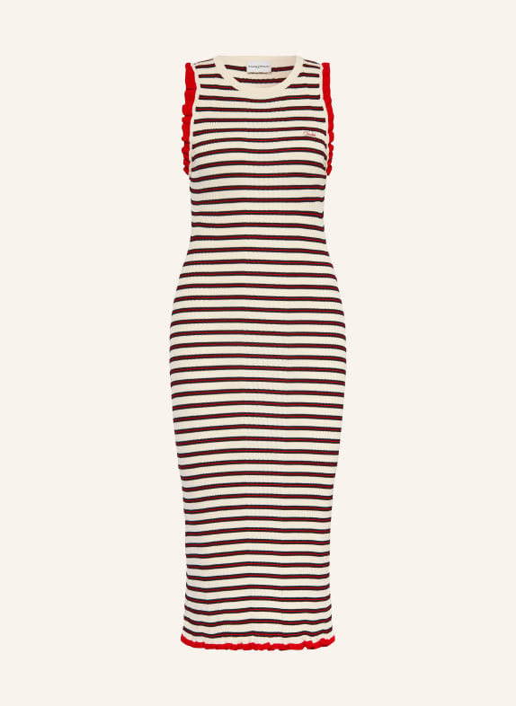 CLAUDIE PIERLOT Sukienka MIAZAKI CZERWONY / ECRU / CZARNY