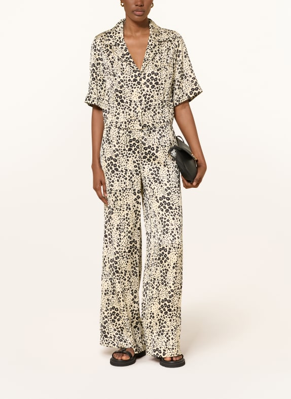 CLAUDIE PIERLOT Blusentop CALIALEO CREME / SCHWARZ