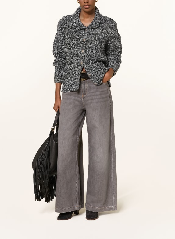 ba&sh Wide Leg Jeans YUSC BLACK BLACKSTONE