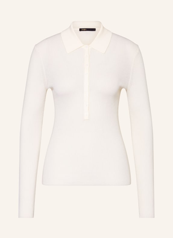 maje Dzianinowa koszulka polo BIAŁY