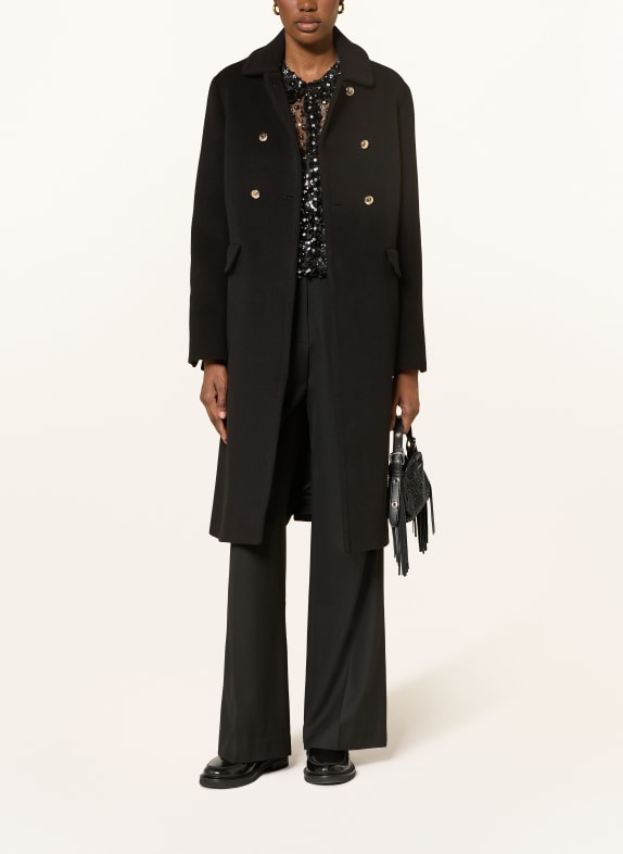 maje Płaszcz typu caban CZARNY