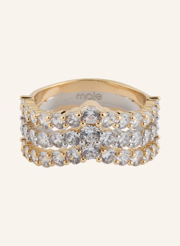 maje Ring GOLD / WEISS