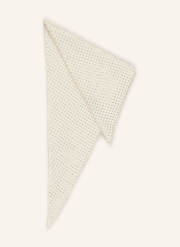 maje Dreieckstuch mit Schmucksteinen ECRU