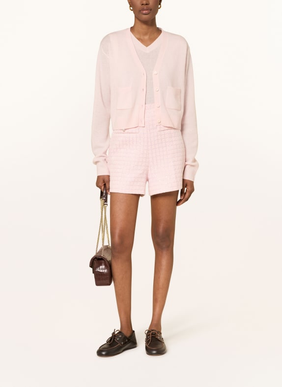 SANDRO Tweed-Shorts HELLROSA / WEISS