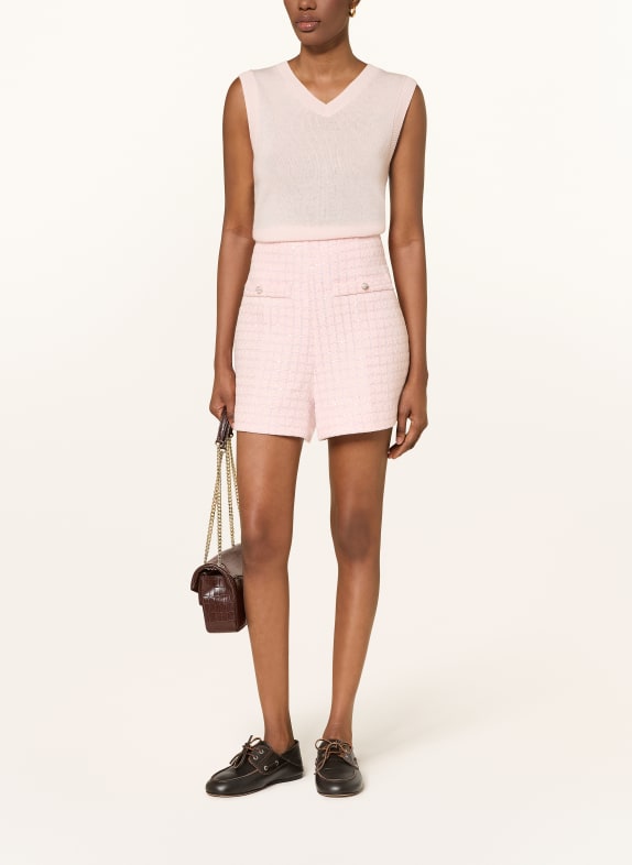 SANDRO Pullunder mit Cashmere HELLROSA