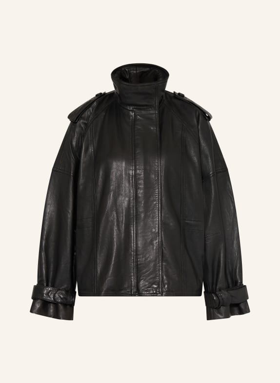 ALLSAINTS Lederjacke SERNE SCHWARZ