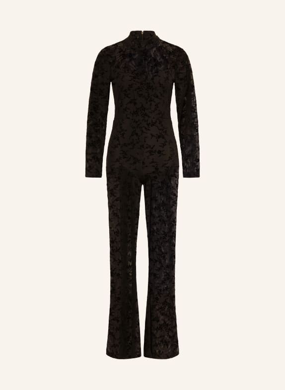 ALLSAINTS Síťovaný kombinéza RYLEE ČERNÁ