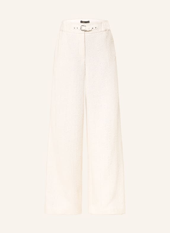 maje Spodnie z tweedu typu marlene ECRU