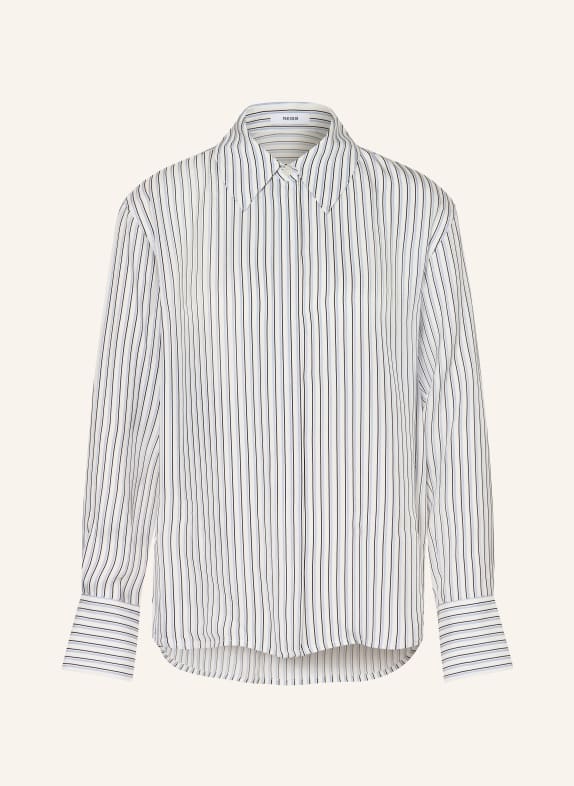REISS Hemdbluse ANNIKA WEISS / HELLBLAU / SCHWARZ