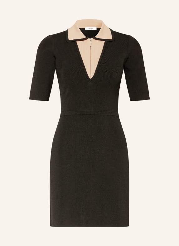 REISS Šaty SOPHIE TMAVĚ MODRÁ / REŽNÁ