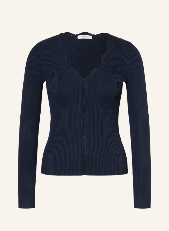 REISS LARA long-sleeved shirt DARK BLUE