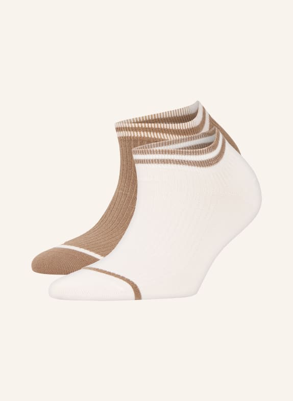 REISS 2er-Pack Sneakersocken CALLA WEISS / TAUPE