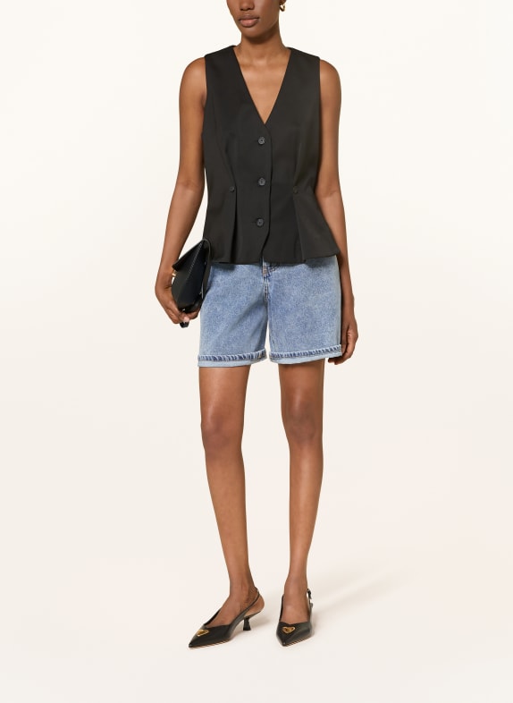 CLAUDIE PIERLOT szorty jeansowe NIEBIESKI