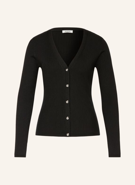 SANDRO kardigan CZARNY