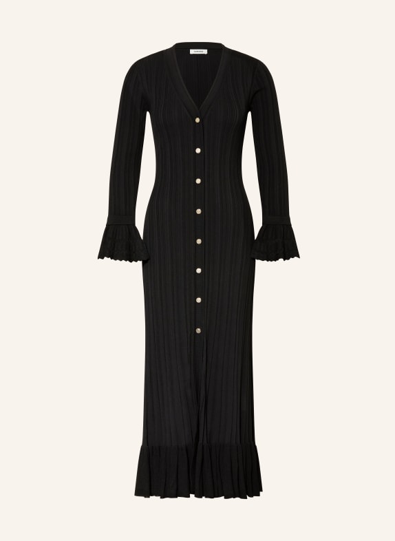 SANDRO Strickkleid SCHWARZ