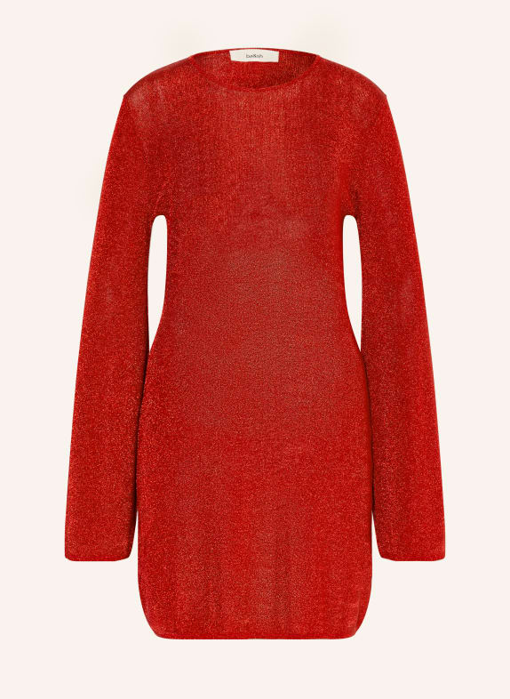 ba&sh Cocktailkleid ZULMA mit Glitzergarn ROT