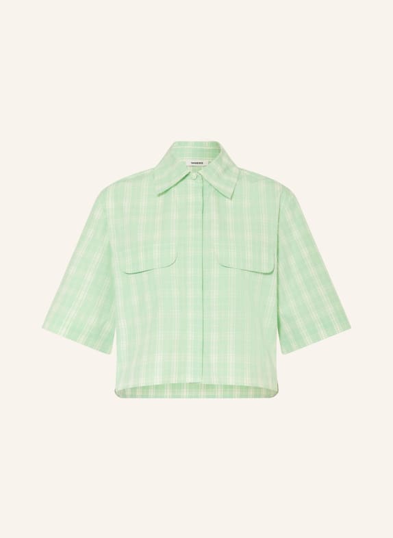 SANDRO bluzka JASNOZIELONY / ECRU