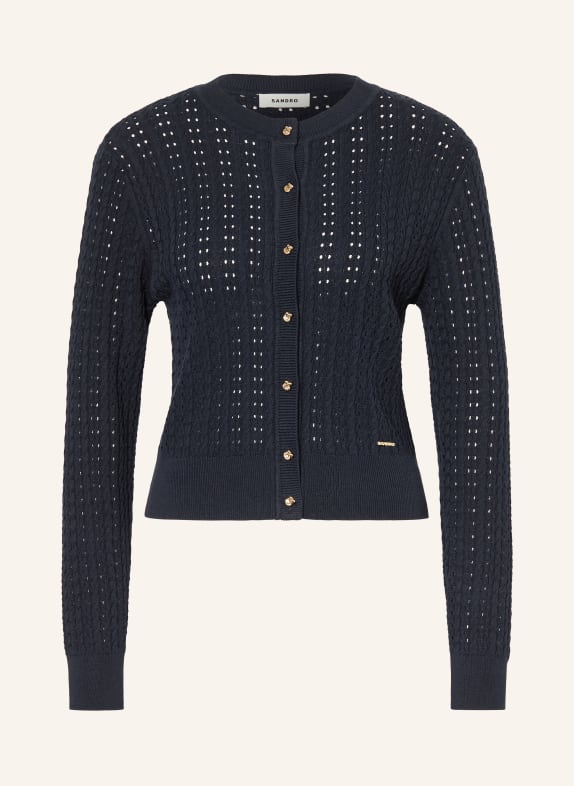 SANDRO Strickjacke DUNKELBLAU