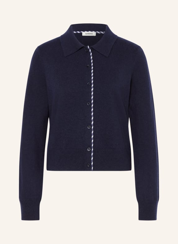SANDRO kardigan GRANATOWY