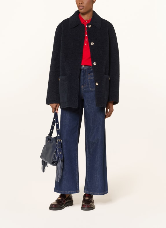 maje kurtka GRANATOWY