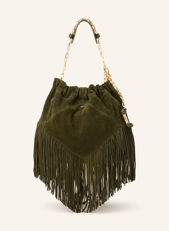 ba&sh Schultertasche JUNE MEDIUM DUNKELGRÜN