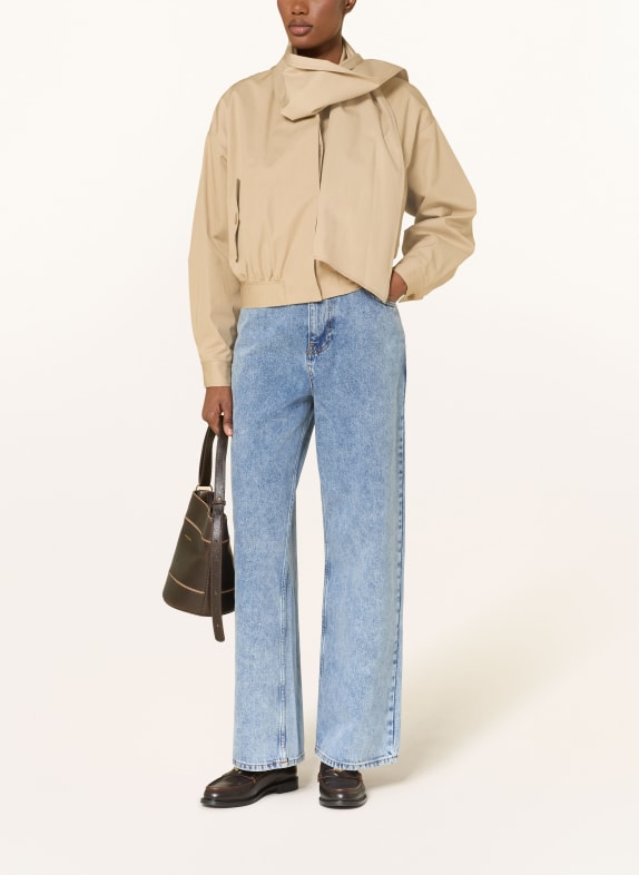 CLAUDIE PIERLOT Blouson VALLY mit Schal BEIGE