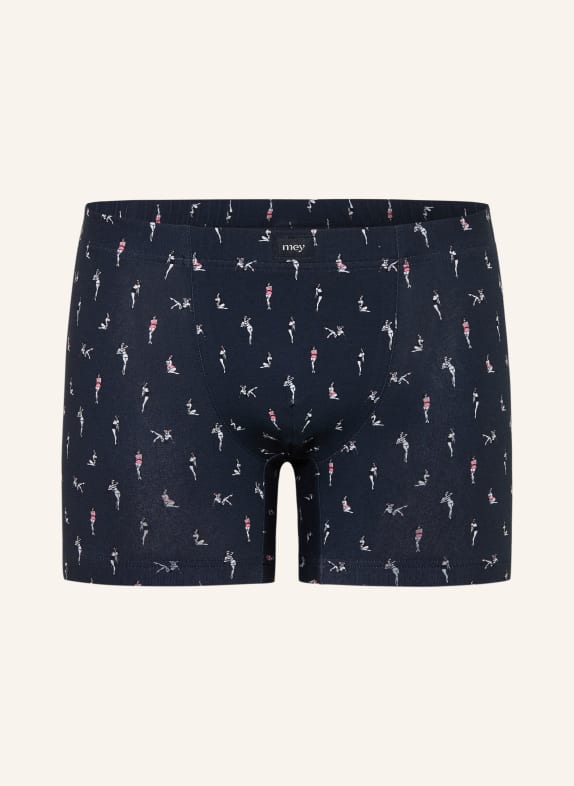 mey Boxer shorts series PIN UP DOLL DARK BLUE / PINK / WHITE