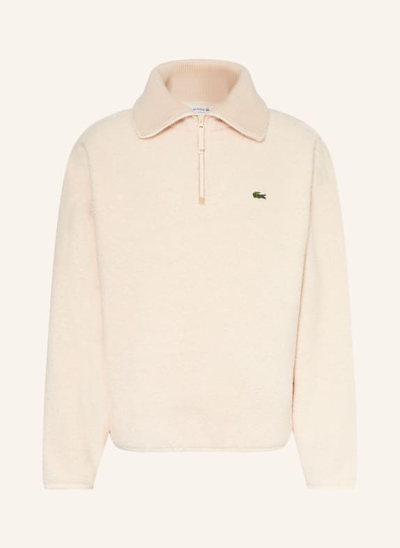 LACOSTE Fleece-Troyer ECRU