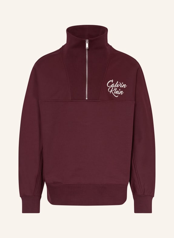 Calvin Klein Jeans Sweat-Troyer DUNKELROT