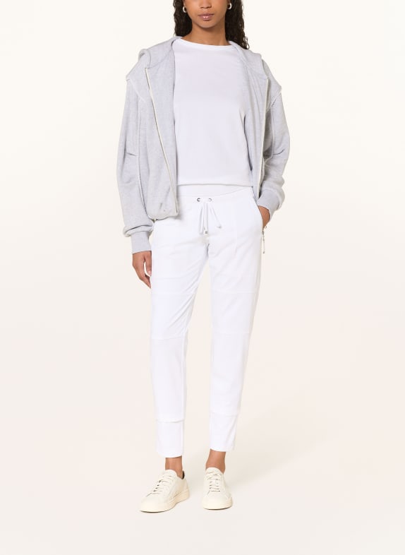 RAFFAELLO ROSSI Broek CANDY in joggingstijl WIT