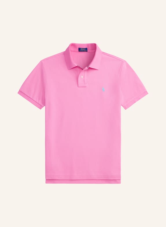 POLO RALPH LAUREN Piqué-Poloshirt Slim Fit PINK / HELLBLAU