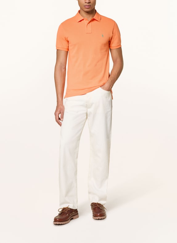 POLO RALPH LAUREN Piqué poloshirt slim fit ORANJE
