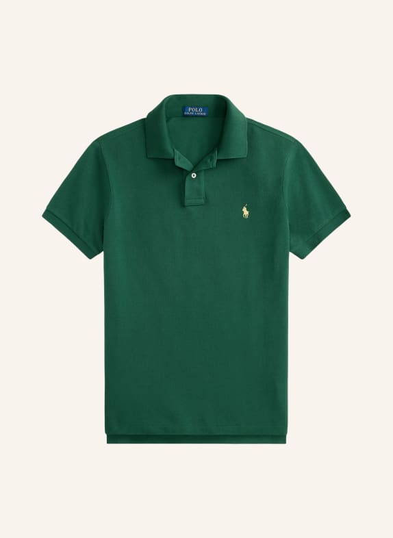 POLO RALPH LAUREN Polokošile z piké Custom Slim Fit ZELENÁ