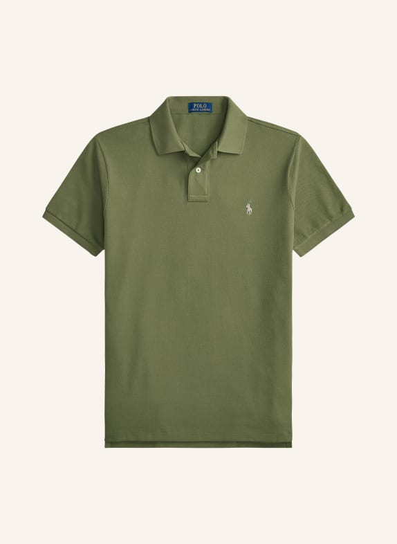 POLO RALPH LAUREN Piqué-Poloshirt Custom Slim Fit KHAKI / CREME