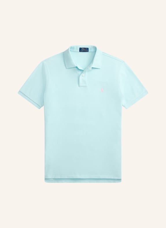 POLO RALPH LAUREN Piqué-Poloshirt Custom Slim Fit TÜRKIS / ROSA