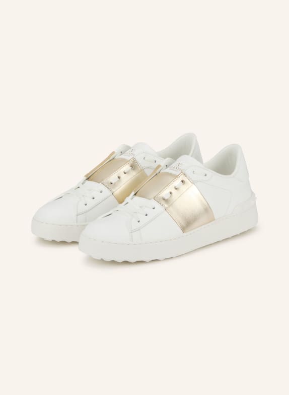 VALENTINO GARAVANI Sneaker OPEN BIAŁY / ZŁOTY