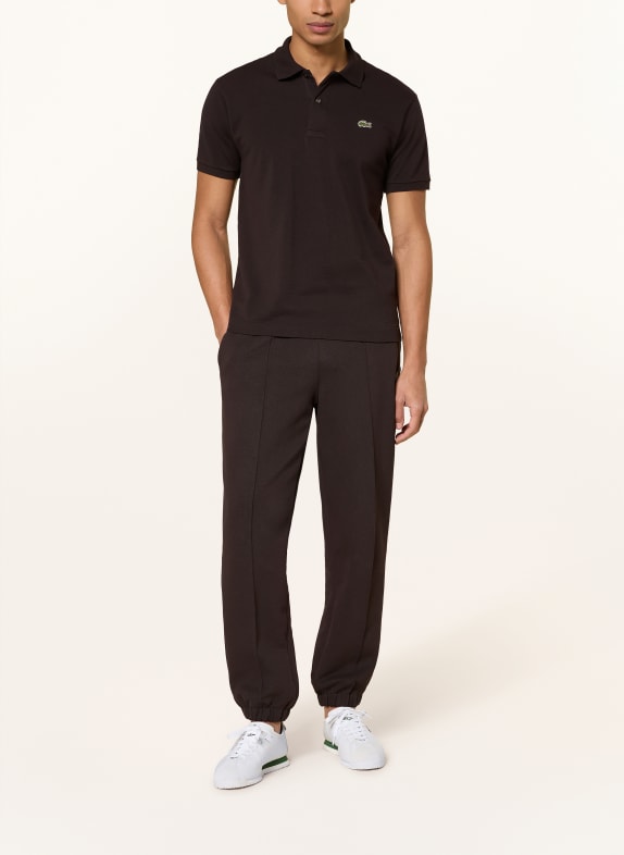 LACOSTE Piqué-Poloshirt Classic Fit DUNKELBRAUN