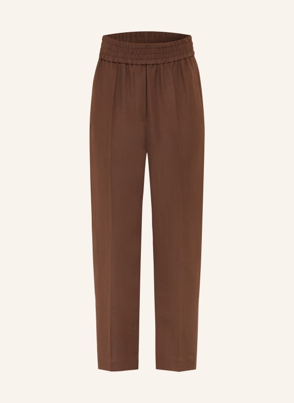 BRUNELLO CUCINELLI Spodnie CIEMNOBRĄZOWY