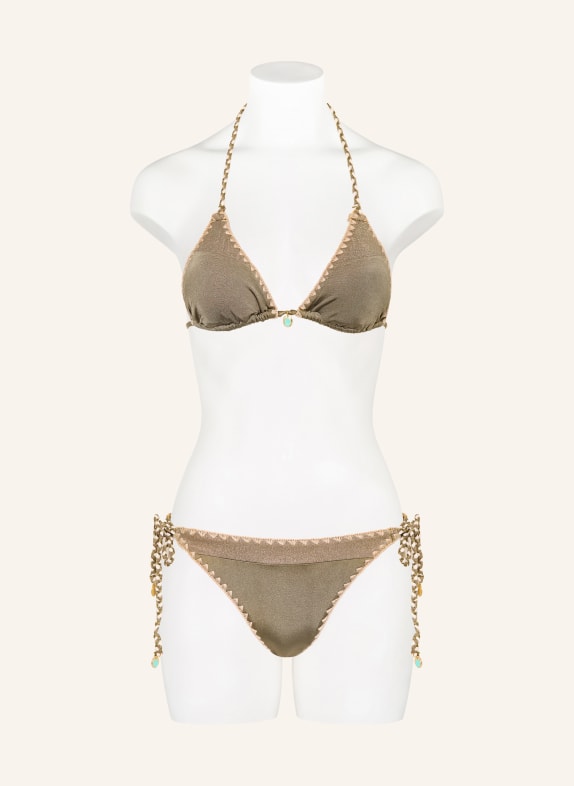 BANANA MOON COUTURE NAZCA BLIKA Triangle Bikini Bottoms KHAKI / BEIGE / CREAM