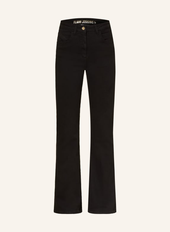 PATRIZIA PEPE Jeansy flare K487 New Black