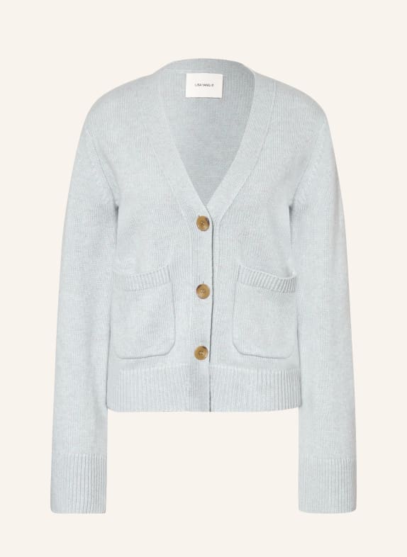 LISA YANG Kardigan DANNI z kaszmiru SZARONIEBIESKI