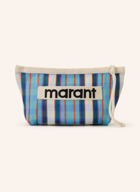 ISABEL MARANT Pouch POWDEN CREME / ROT / NEONTÜRKIS