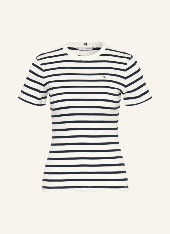 TOMMY HILFIGER T-Shirt WEISS / DUNKELBLAU